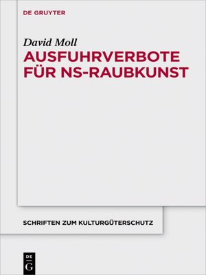 cover image of Ausfuhrverbote für NS-Raubkunst